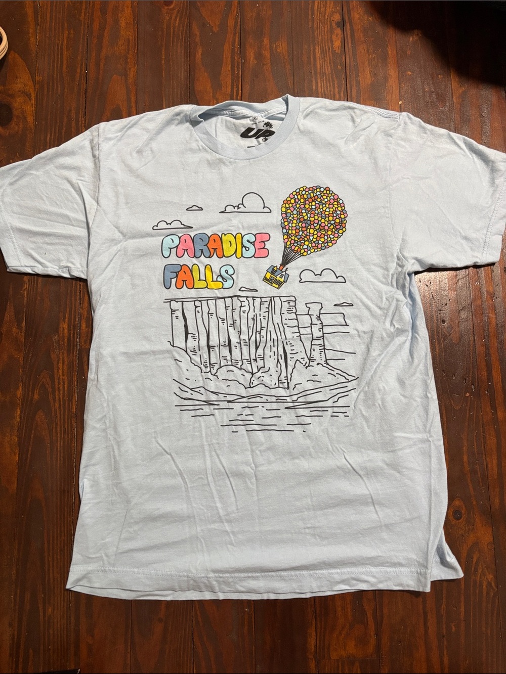 Paradise Falls Graphic Tee - Light Blue